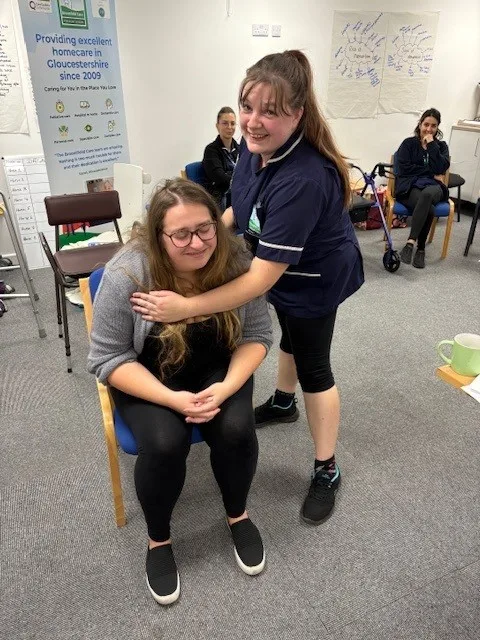abi and charlotte from broomfield care