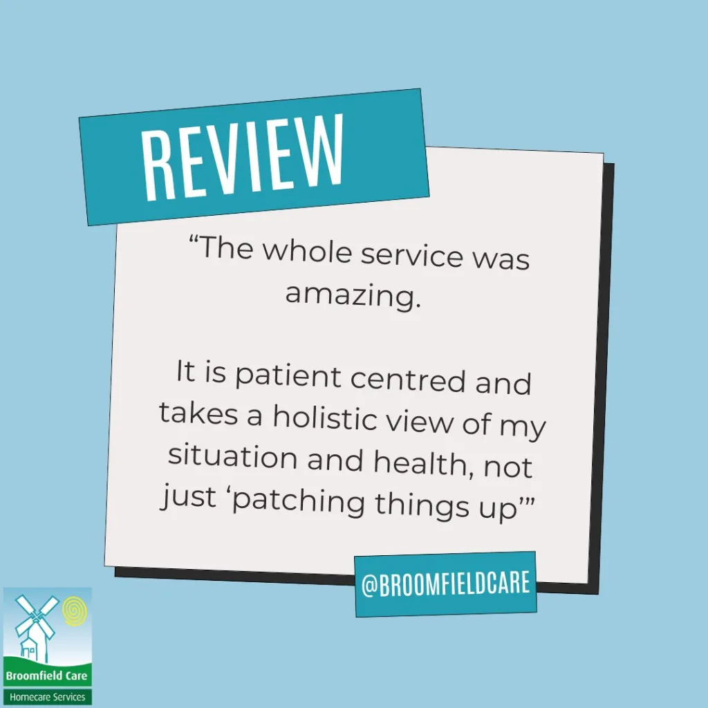 the whole service was amazing. they take a holistic view of care