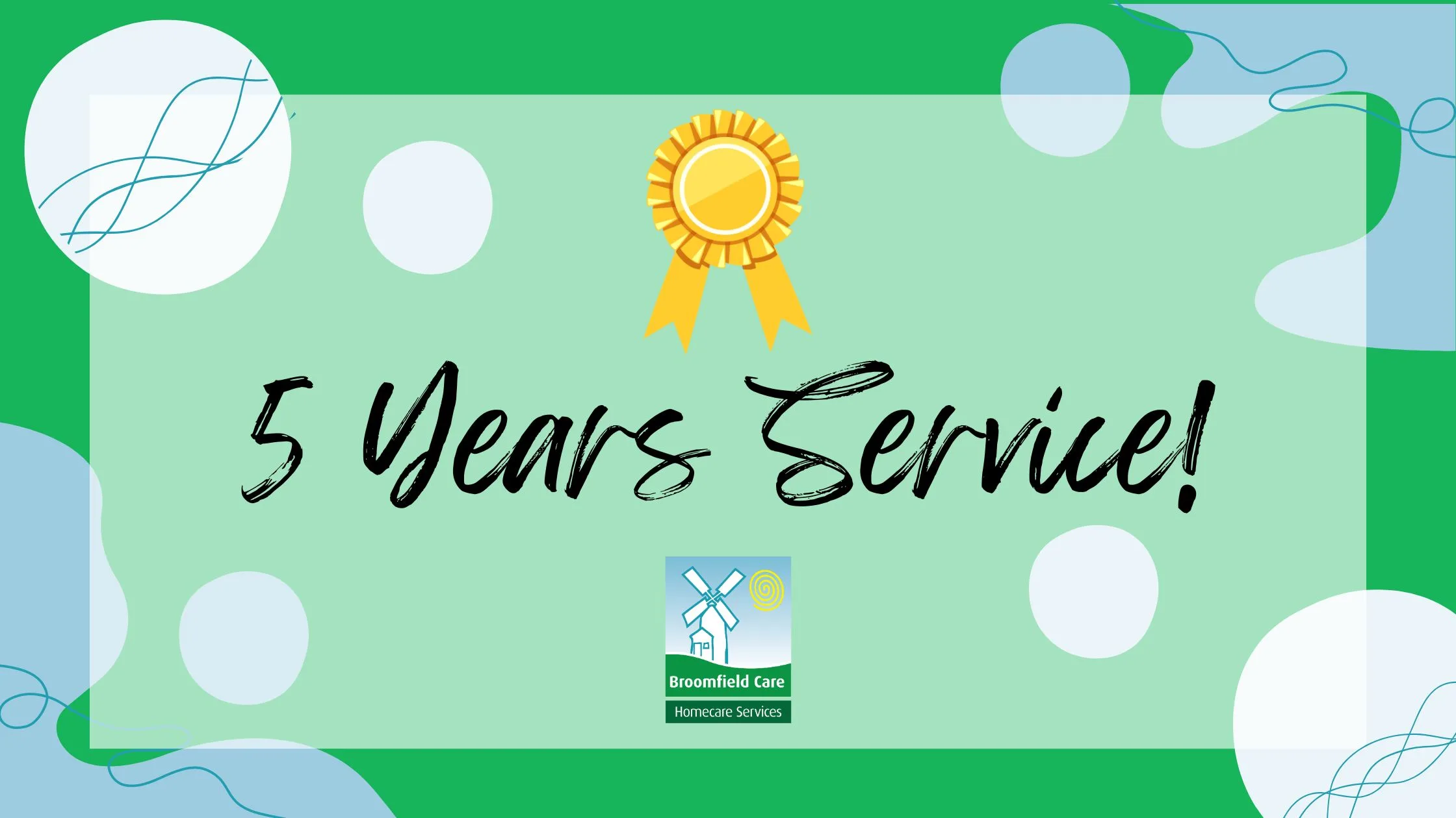 5 years service banner